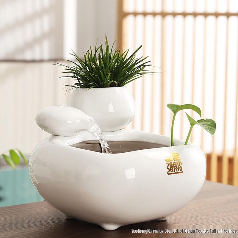 Miling Ceramic Feng Shui Desktop Water Fountain