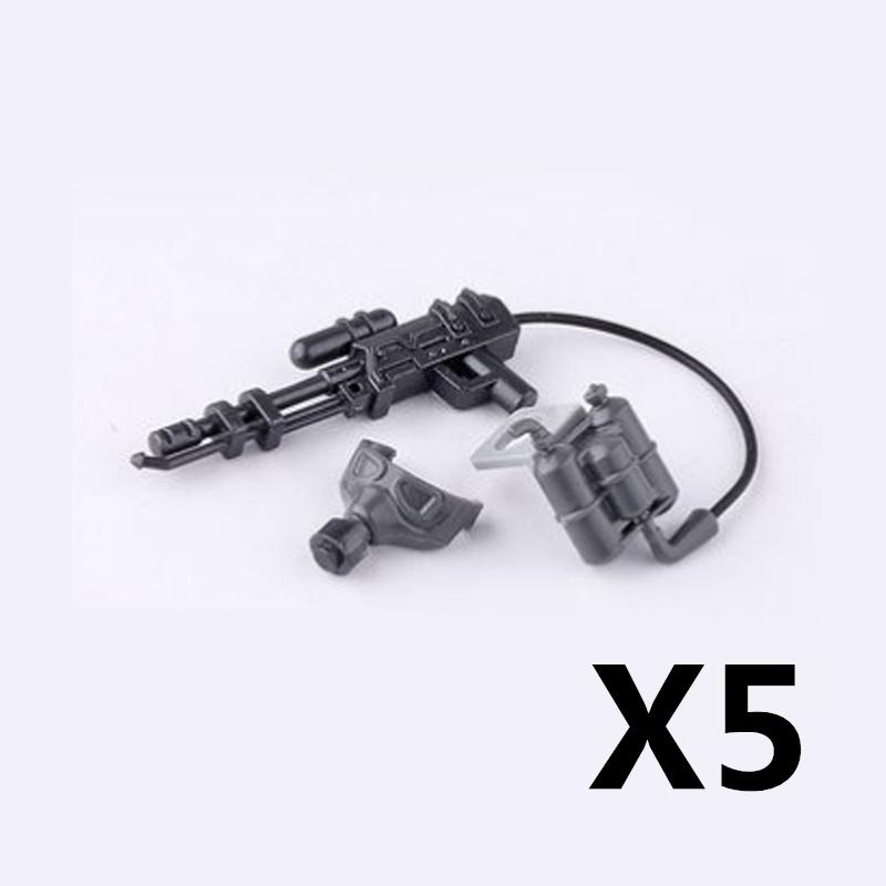 MOC Military Building Block Set Soldier Accessory Robot Dog Drone Weapon Box Pistol Gatling Gun Iron Fist Rocket Launcher Toy Gift Present