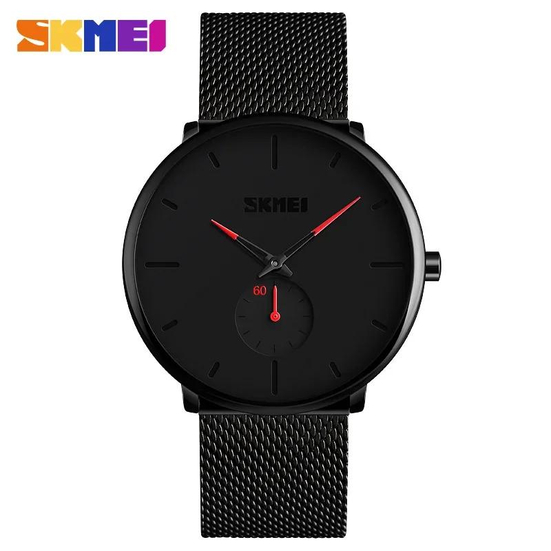 SKMEI 30M Waterproof Big Dial Display Quartz Watch Relogio Masculino Fashion Men Watch Quartz Wristwatches Women Watches 9185