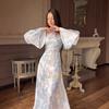 New European and American women's clothing fashion temperament slim and thin dress A-word dress