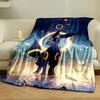 Umbreon Glowing Halo Blanket bedroom Blanket for Livingroom Couch lunch break Soft Cozy throw for Friend's festival Gift