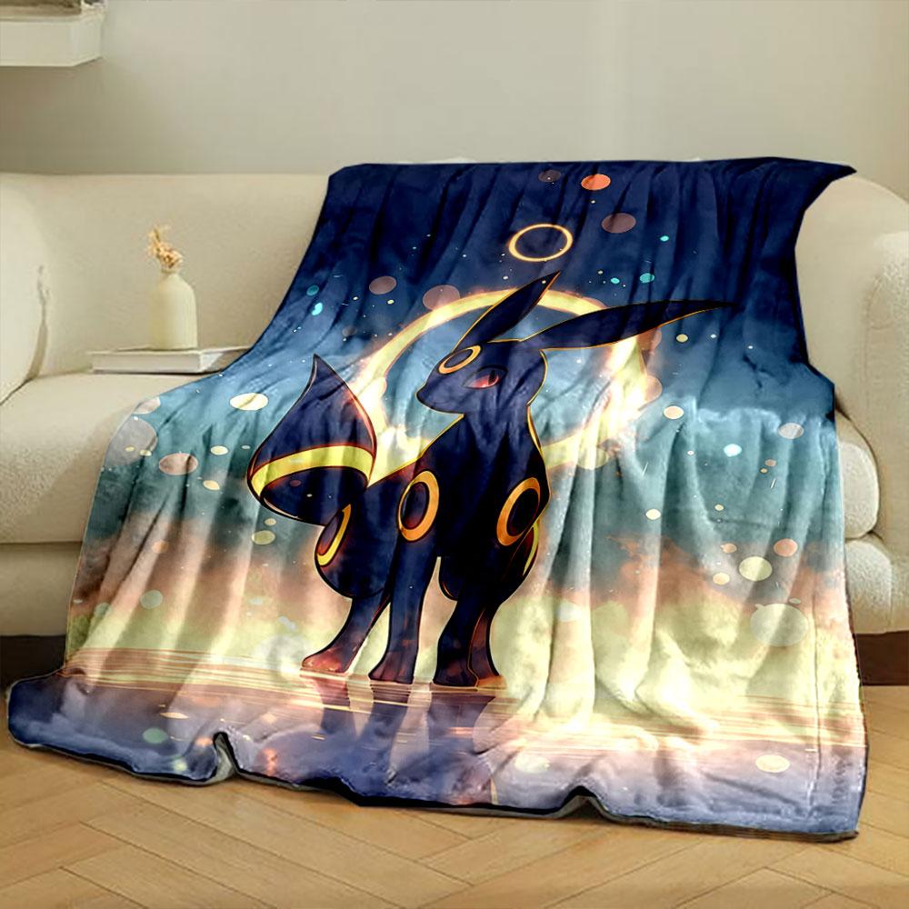 Umbreon Glowing Halo Blanket bedroom Blanket for Livingroom Couch lunch break Soft Cozy throw for Friend's festival Gift