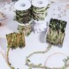 5Yards/Roll Artificial Vine Leaves Weaving Hemp Rope Simulation Green Leaves For Home Wedding Party Gift Bouquet Wrap Decoration