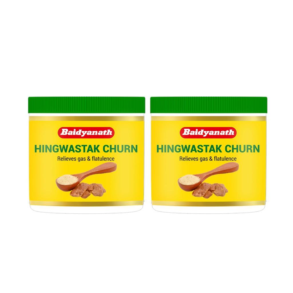 Baidyanath Hingwashtak Churna 50g X Pack of 2 | Ayurvedic Digestive Powder for Gas & Bloating