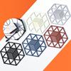 Creative Silicone Hexagon Geometric Drink Holder Hollow Placemat Coaster Cup Pad Trivet Mats
