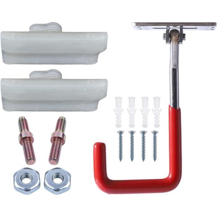 Crochets réglables - haishes - horse-utility - métal - blanc - stockage mural