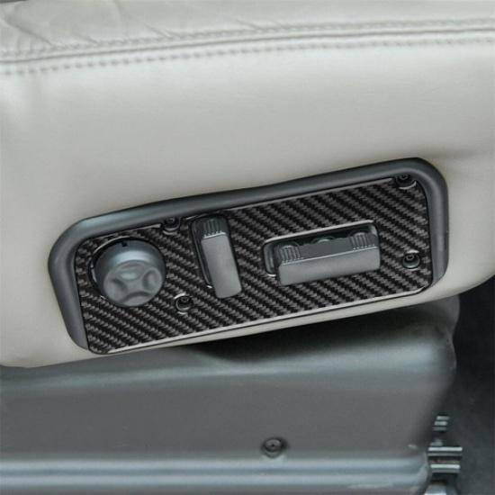 Carbon Fiber Interior Seat Control Adjustment Button Cover For Hummer H2 2003-07