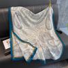 88*182cm Cotton Linen Feeling Women Large Long Scarf Shawl Sunscreen Shawls Wraps Lightweight Pattern, Scarves and Wraps for all seasons