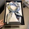 High-End Herringbone Silk Cotton Silk Scarf Women'S Spring And Autumn Versatile Decorative Scarf Shawl Fashion Printed Small Square Scarf
