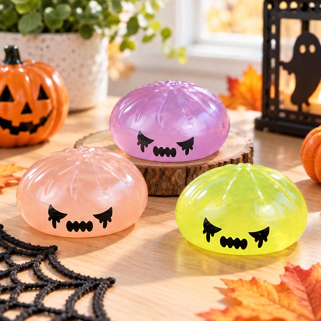 8.5 Halloween Face Bun Toy, Toy, Random One