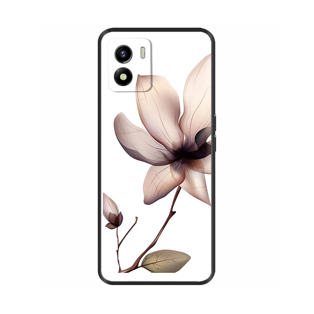 For Vivo Y01 Case Y01 2022 Soft Silicone Back Cover TPU Phone Case For Vivo Y01 Y 01 VivoY01 Cute Black Bumper Coque Shell Funda