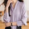 NaVaVa V Neck Scarf Neck Long sleeVe Blouse Nb2921