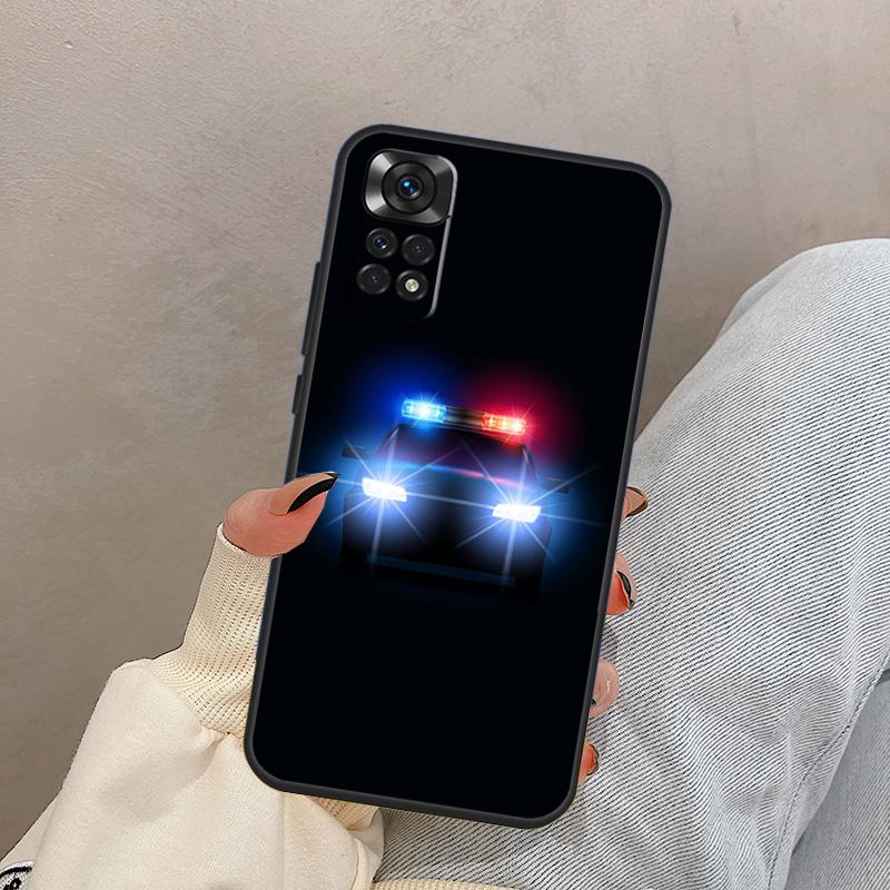 

Police Cars Light At Night For Xiaomi Redmi Note 14 10 11 12 13 15 Pro Plus Case Cover For Redmi 15 15C 14C 10C 12C 13C Redmi 13C