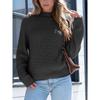 Solid color pullover turtleneck sweater top long sleeve sweater for women