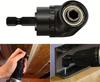 Right Angle Drill Driver - 105 Degree Adapter for Electric Drill & Screwdriver, Ideal for DIY Home Projects & Tight Space Repairs, Black
