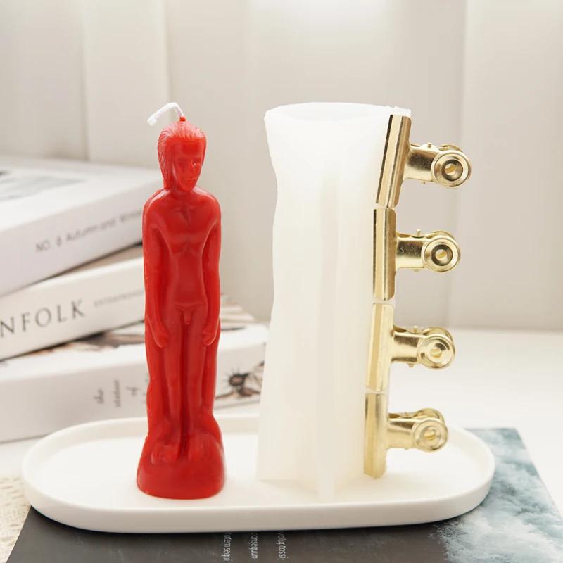 3D Fashion Human Silicone Candle Mold DIY Men and Women Sculpture Plaster Resin Crystal Casting Molds Home Decoration Crafts