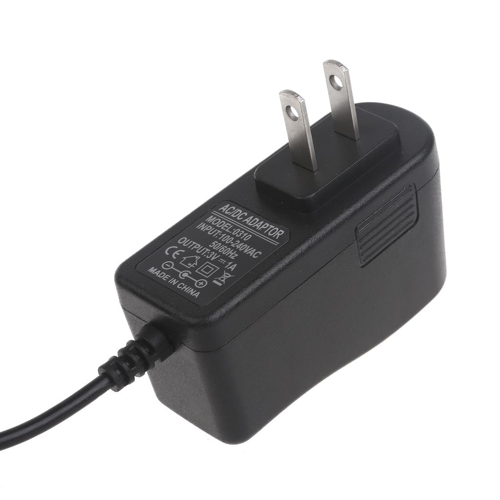 2 AA Battery 5.5mmx2.1mm Converter Adapter 100-240V To C 3V 1A Power Supply Charger US Plug