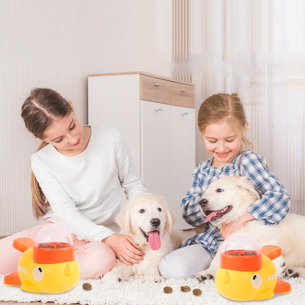 Psí puzzle krmítko Interaktivní zásobník na pamlsky pro domácí mazlíčky Kreslený design s kachním designem Podavač svačin pro domácí mazlíčky pro výcvik psů mentální obohacení