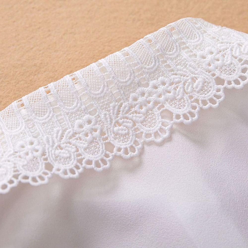 Detachable False Collar White Black Lapel Half Shirt Clothes Accessory Shawl Wrap  Women Girls