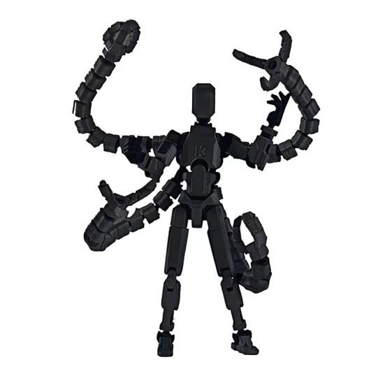 3D Printed Robot Action Figure with Accessories Movable Joints Robot Model Toy
