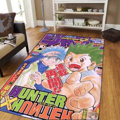 Japonský anime koberec Hunter X Hunter Gon a Killua Měkký koberec pro dekoraci obývacího pokoje Podložka na podlahu Ložnice Šatna Koberce do prostoru pohovky