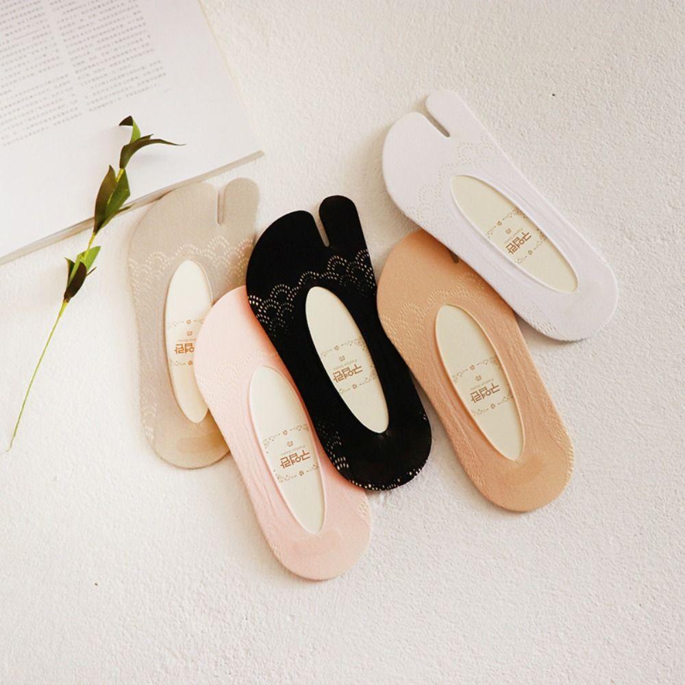 

Soft Flip Flops Socks Mesh Finger Hosiery Hosiery Split Toe Boat Socks Women