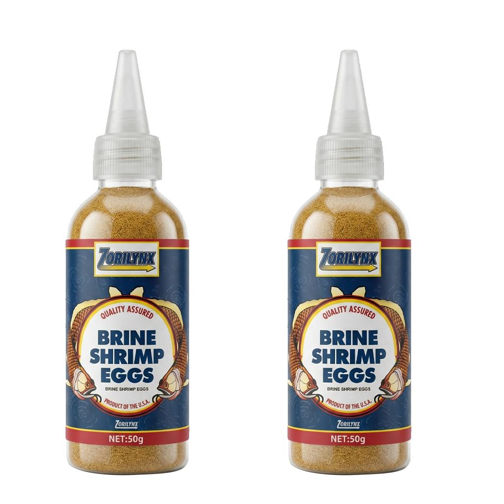 50g Uova di Artemia Salina Decapsulate Non Richiedono Schiusa, Cibo ad Alto Contenuto Proteico per Pesciolini Neonati per Avannotti Appena Schiusi e Guppy Zorilynx