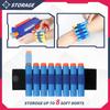 Children 6-Shot Soft Bullet Gun with 20 Bullets Target Wristband Manual Toy Gun Indoor Outdoor Shooting Games Kids Gifts