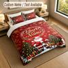 Christmas Theme Personalized 3Pcs Bedding Set Custom Text & Name 1 Sheet 2 Pillowcases Household Bedding 1pc