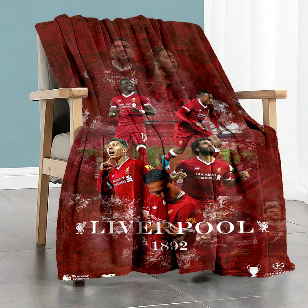 Liverpool Football Blanket Warmthful Decor Suitable For Picnics Office Chair Chair Allseason Use Modern Style Best Holiday Gift For Friends Family