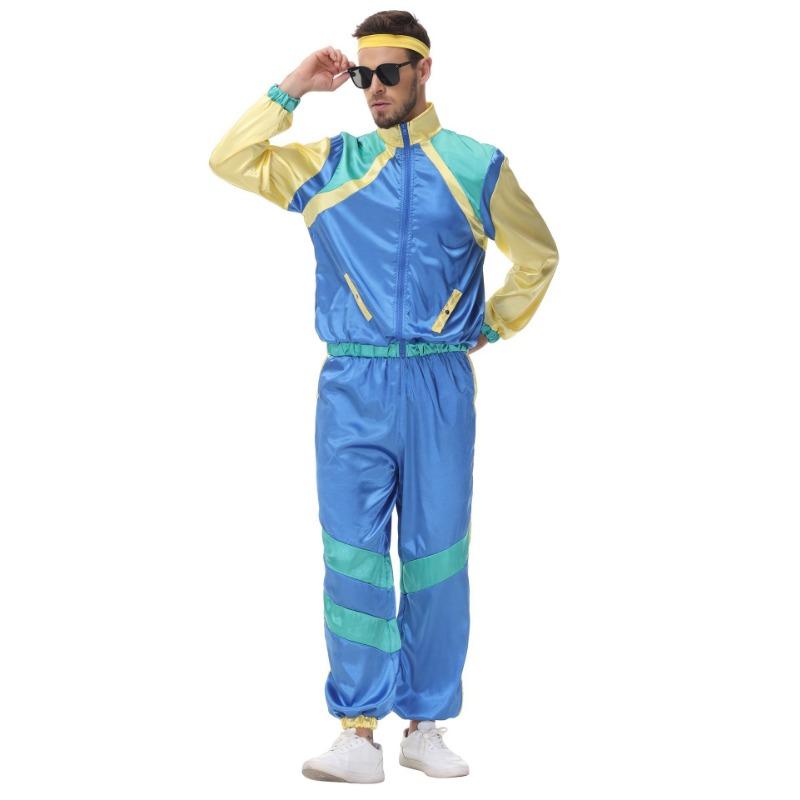 Halloween Orgy Hip Hop Couple Show Costume Vintage Disco Dico Dance Tracksuit