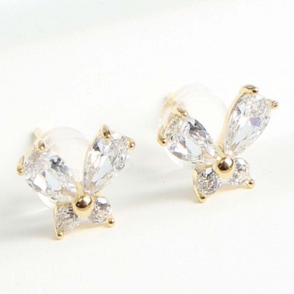Cubic butterfly earrings style accessory beautiful mini