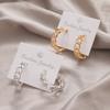 Simple and Creative New Hollow Chain Clause Earrings 10-piece Set of Female Personality Geometric Girl Earrings