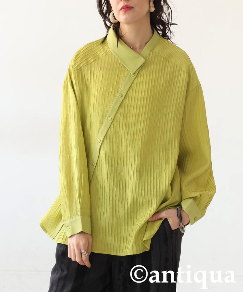 Antiqua Asymmetrical One Size Lime Yellow Women's Shirt, PK-01264, 46,