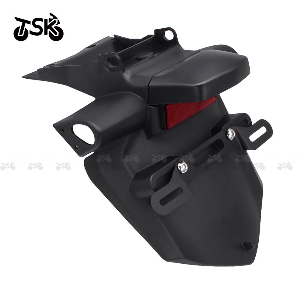Motorcycle Rear Tire Fender Fit for Yamaha FZ6 2004 - 2009 FZ6N S 2005 2006 2007 2008 License Number Plate Light Frame Holder
