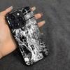 Sigilcore Punk Angel Phone Case For IPhone 17 Air 16 E Pro Max 15 14 13 Mini 12 Pro 11 Max Plus Black Glass Cover