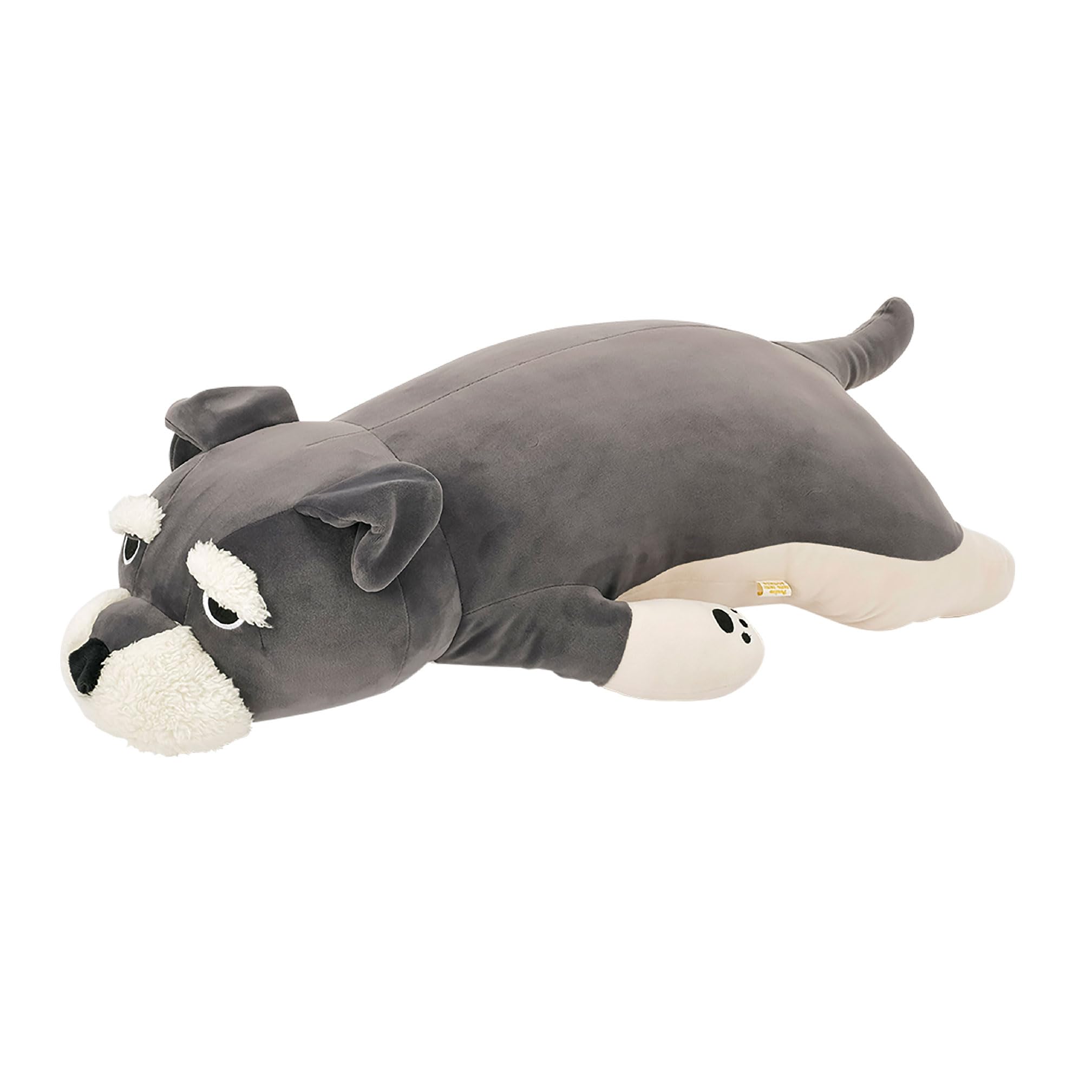 

LIV HEART Body Pillow Premium Nemunemu Animals Joy the Schnauzer Dog L Size Length Fluffy and Squishy Plush Toy Body Pillow Gift (Total 73cm) 78210-74