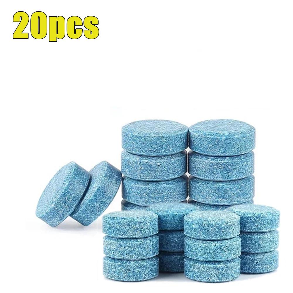 1-100pcs Car Windshield Cleaner Car Effervescent Tablet Glass Water Solid Cleaner Universal Automobile Accessories Spray Cleaner