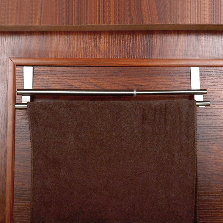 Adjustable Stainless Steel Double Towel Rack and Shelf