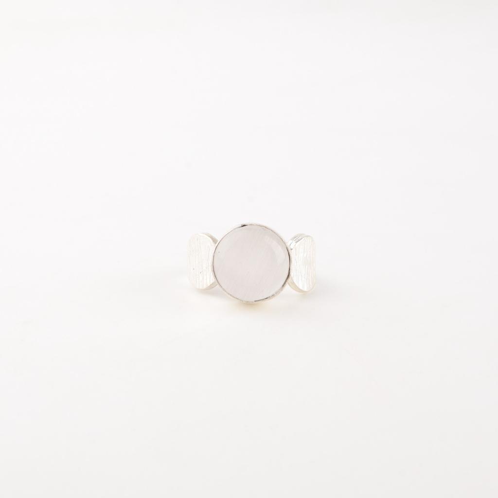 Natural Selenite Gemstone 925 Solid Silver Jewelry Handmade Women Ring For Gift RR-1-42