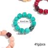Colorful Acrylic Chunky Irregular Square Beaded Bracelet for Women Trendy Imitation Stone Resin Bracelets Fashion Jewelry Gifts