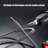 Professional 10mm Thickened Steel Coil Drain Auger For Kitchen Sink Floor Drain Pipe Clog Removal Works With Power Drill