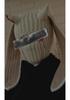 Y2K Style Crochet Halloween Party Cow Horn Parent-Child Ski Mask Hat