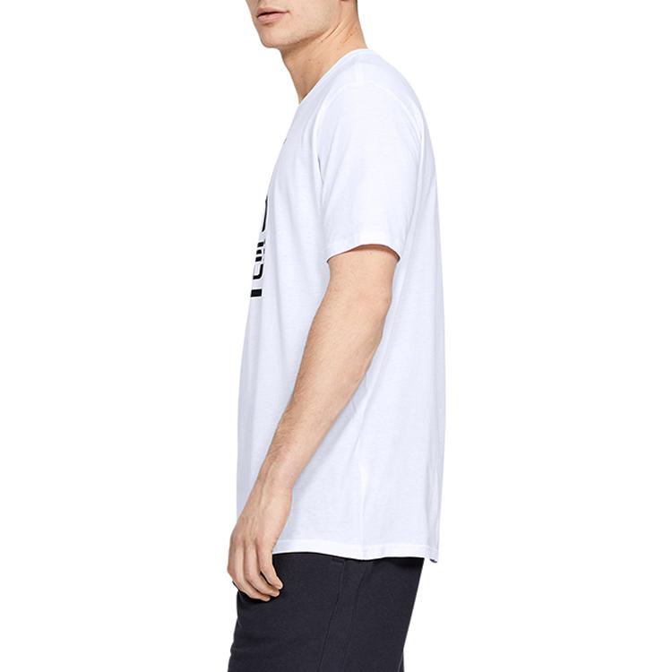 Under Armour Casual Round Neck Breathable Sport T-Shirt Men Tops White 1326849-100