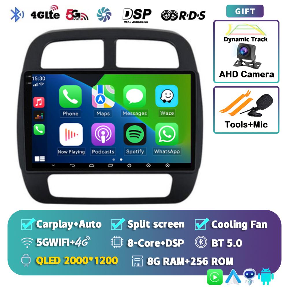 For Renault KWID K-ZE Dacia spring 2015-2019 Android 14 Carplay Auto WIFI+4G Car Radio Multimedia Video Player GPS 2din Stereo
