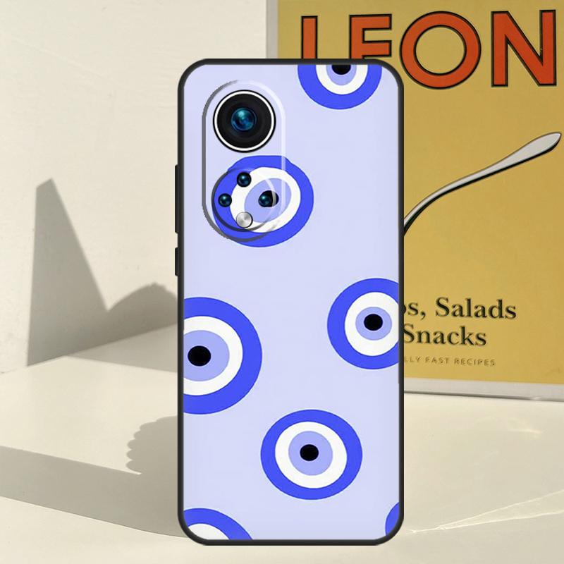 Lucky Eye Blue Evil Eye Print Case For Honor X8a X8b X9b X9a X8 X9 X9c 50 70 90 Lite Honor 200 Lite Magic 5 6 7 Pro Cover