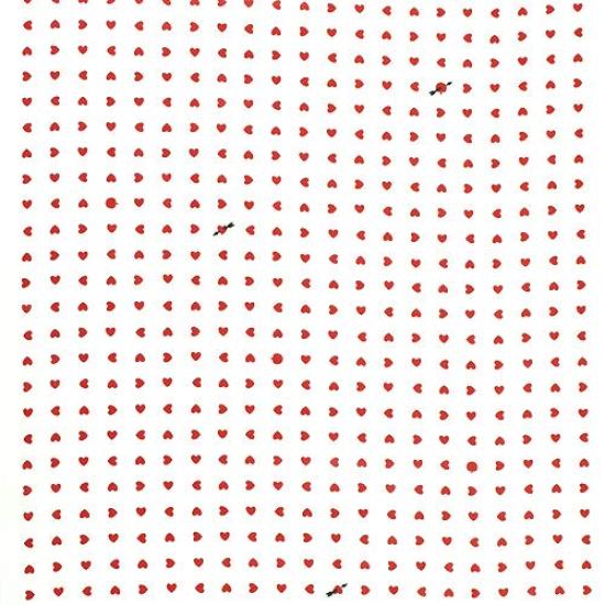 Dyeing Anbo Tenugui Hand Towel Mameshibori White with Authentic Dyed Cotton Tokuoka Made In Japan 35cm X 100cm "Heart Red" 100%