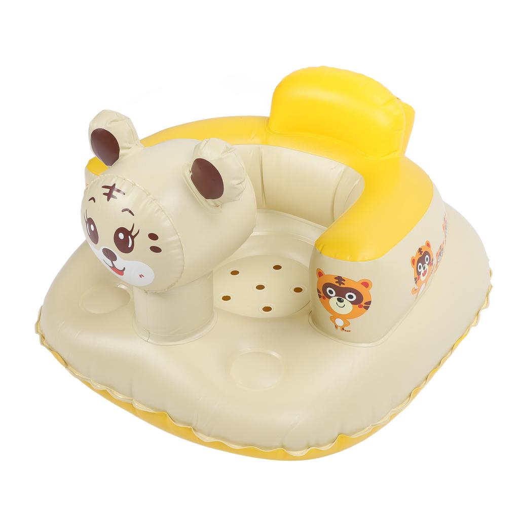 Baby Inflatable Seat Folding Toddler Seat Bath Chair Aerated Baby Seat Chair for Pool Bathtub