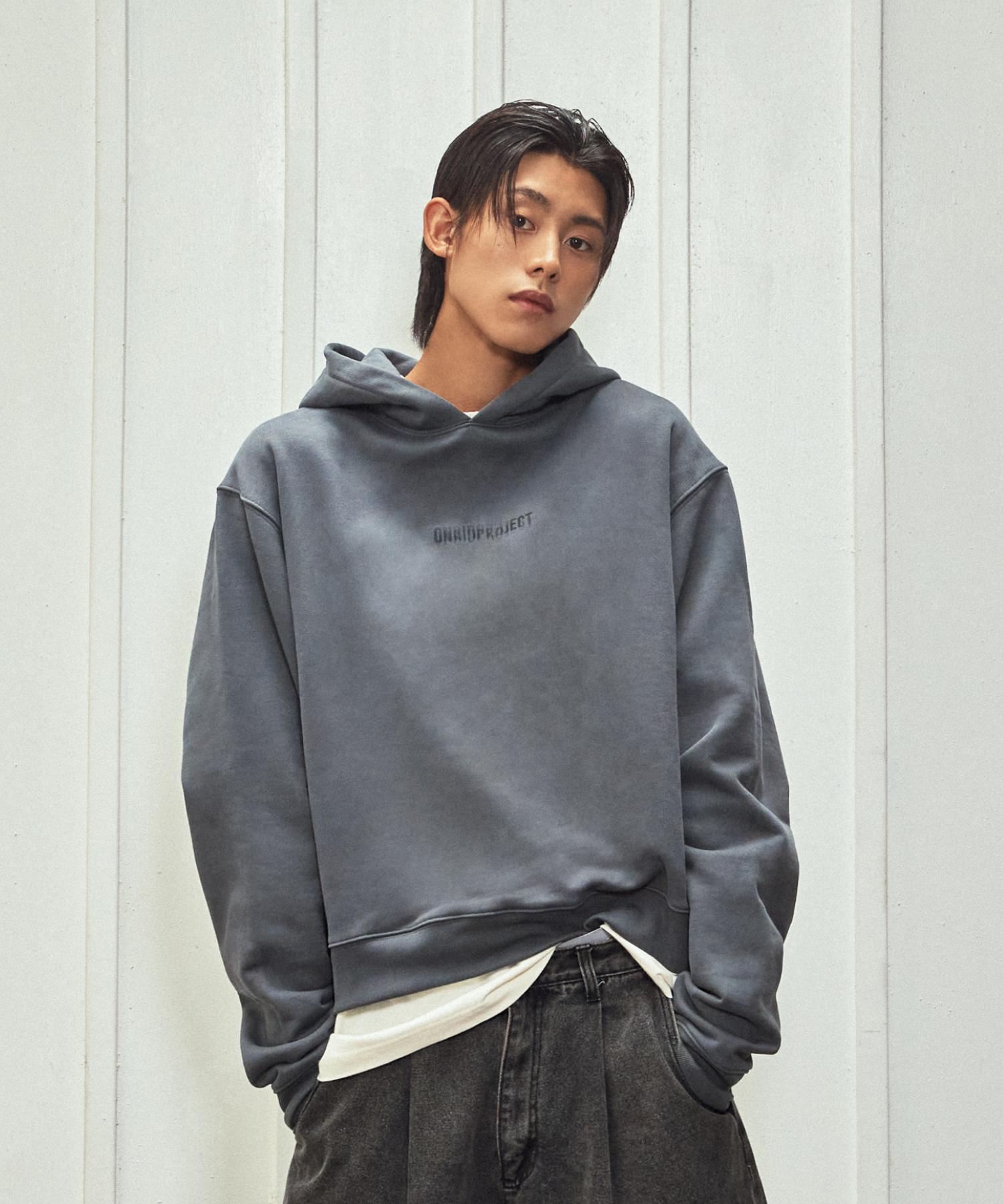 Onlyd Project Men S Essentials Crop Hoodie - Charcoal Charcoal