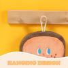 Cartoon quick-drying hand towel, made of soft absorbent coral fleece, with a hanging ring, suitable for cute kitchens and bathro